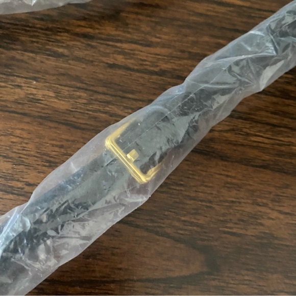 *READ Black Epsom Leather Mini Sport Bag Belted Front Structured Crossbody B8 - Picture 12 of 15